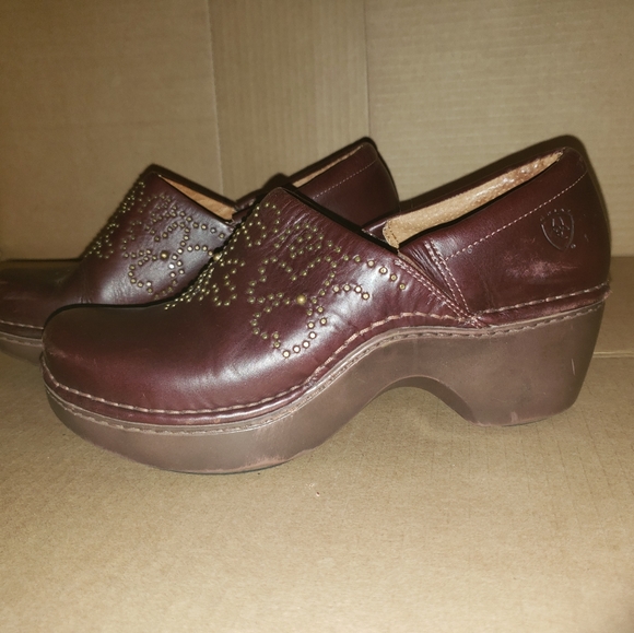 Ariat Strathmore studded clog nurse dansko 9.5 - Picture 6 of 8